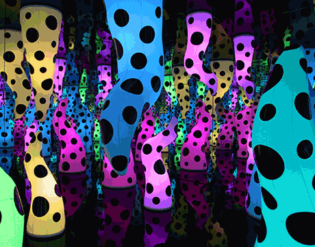 Animated collection of marketing event imagery.