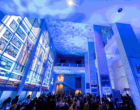 Animated collection of reception imagery.