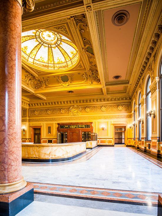 Interior bar at The Hibernia in San Francisco, CA.