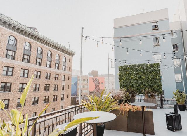 Rooftop deck at The Hibernia in San Francisco, CA.